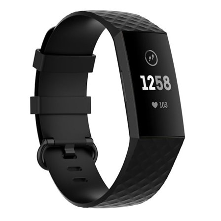 Waterproof Fitbit Charge 4 etc. band - Black
