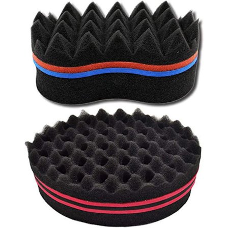 2 kpl hiustenmuotoilutyökalu sieni hiusten kierto sieni kierto kihara harja sieni taika kihara sieni harja kaksinkertainen puoli kaksi yhdessä kierto 