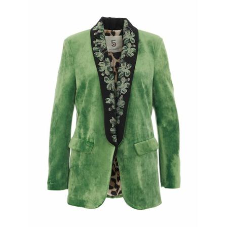 5Progress Blazer 7033 22 Grøn, Dame