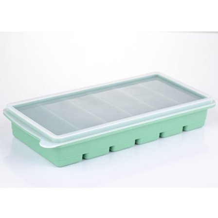 Silikone isterningebakker med låg, store isterninger der er lette at fjerne