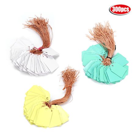 300 stk Genanvendelige Vandafvisende PVC-Planteetiketter Haveplanter Hængeetiket Blomstermærker 3,6x2,5cm