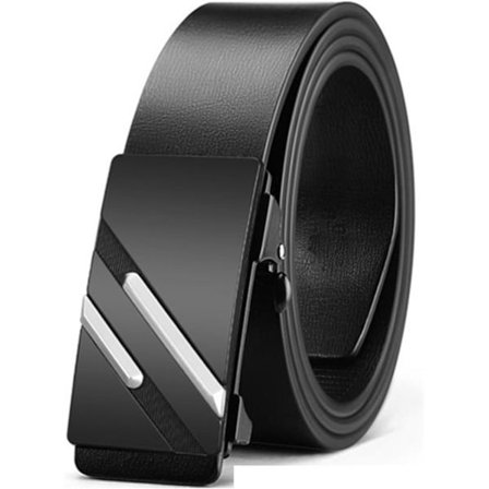 Äkta Läder Klädsel Designer Bälten för Män, Fashion Slide Ratchet Click Casual Herrbälte för Jeans