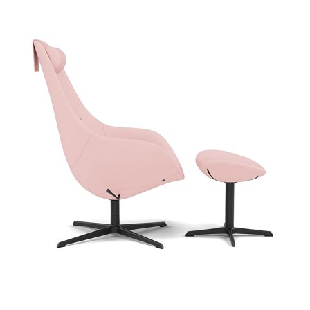 Varier Furniture Kokon - Pink Polyester - Black base