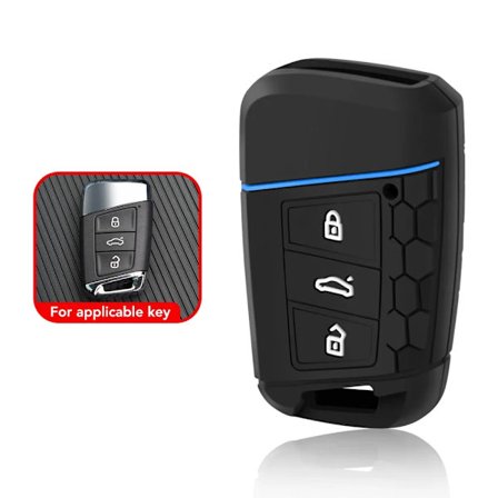 Silikoninen avaimenperäkotelo Skoda Octavia Kodiaq Karoq -malleille, Volkswagen VW Polo Passat B8 Tiguan 2 -malleille, sekä Seat-auton avaimenperä