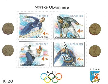 Norge - AFA 1072-75 - Miniark - Postfrisk
