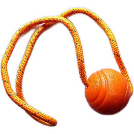 Bold Reb, Dyrelegetøj, Stor, 6 cm, 2 stk., Orange, Silikonebold, Hundebold, Hundelegetøj, HundelegetøjStor