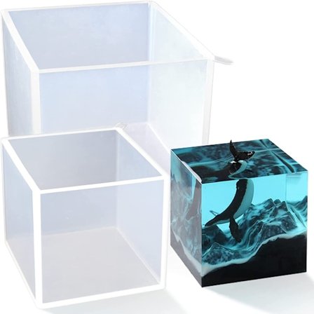 firkantede silikonformer for harpiks 2 STK 2 STK