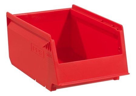 PPS 30750002152 Oppbevaringsboks rett, 170 x 105 x 75 mm Rød, Garasjeinnredning & oppbevaring