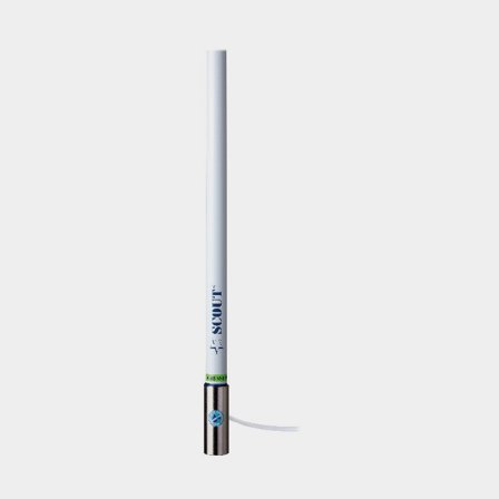 Antenne VHF Scout KS-43, fibre de verre, 240 cm, avec câble de connexion, noir