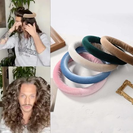 Women Heatless Curling Rod Headband Round Hair Rollers Hair Curlers Lazy Sleeping Curl Bar Wave Formers DIY Hair Styling Tools