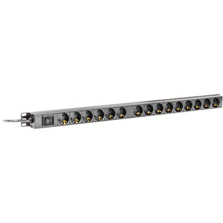 Powerstrip 15xCEE 7/3 socket 1xCEE 7/7 switch 0.808m 2m