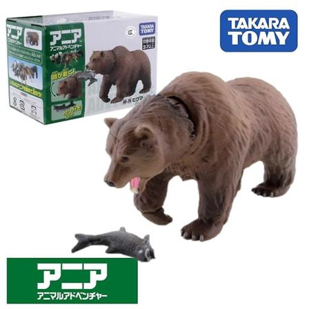 Takara Tomy Tomica Ania Animal Adventure As-25 Brunbjørn Støpt Resin Baby Toys Form Super Hot Flott Barn Bauble AS-25