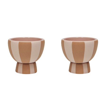 Oyoy living design Toppu munakuppi 2 kpl, caramel/pink