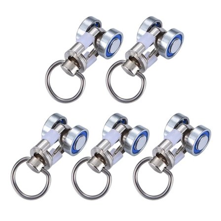 5 stk. gardinskinne trisser gardinruller glidehjul