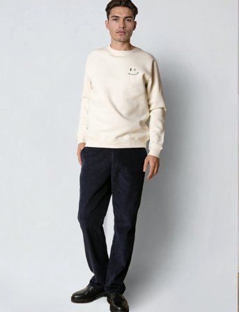 Clean Cut Copenhagen Patrick Sweatshirt - Cream - XXXL