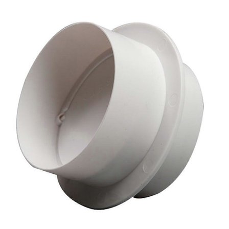 Ventilasjonsrør ABS Ventilasjonsrør Kontrollventil for Kontroll 80mm til 200mm Hvit 100mm (FMY)