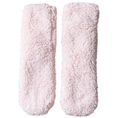 Hjemmesokker - Damesokker - Afslappede sovesokker - Ventestrømper - Skridsikre fleecesokker - Hjemmegulvsokker - Pink