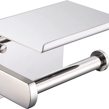 304 ruostumattomasta teräksestä valmistettu WC-paperiteline, moderni WC-paperiteline, kylpyhuoneen keittiön säilytys