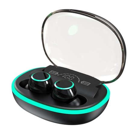 Nya In Ear Bluetooth-hörlurar Dubbelläge 5.3Version Privat Modell Hörlurar Ultralång Batteritid Digital Display Musik Bluetooth-hörlurar