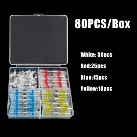 50 st Vattentäta lödningsförslutande krympslangar, trådkontakter, terminaler med lödhylsor