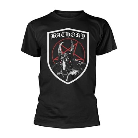 Bathory Unisex Adult Shield T-Shirt L Svart Black L