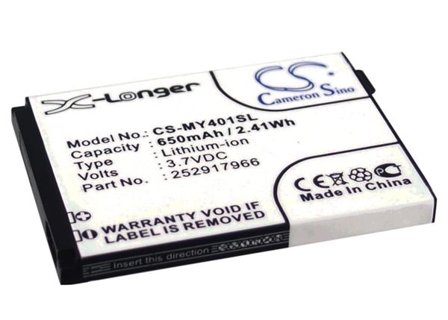 Batteri till SmartPhone, Mobil för Sagem MY401C, MY401L, MY-401C m.fl.