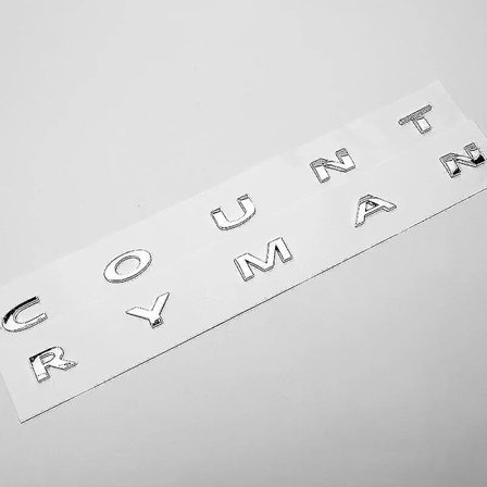 3D ABS Svart Clubman Logo Countryman Emblem Bokstaver Dekal Bagasje Tag for Mini Cooper S Countryman R60 F60 Tilbehør Zekai