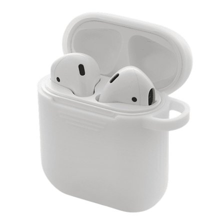 Deltaco Silikonfodral för Apple AirPods - Vit