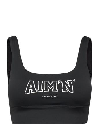 Black College Core Bra Lingerie Bras & Tops Sports Bras - ALL Svart AIM'N