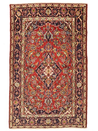 Medaljong Liten Keshan Matta 97X154 Ull