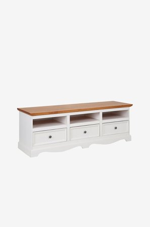 Loft24 - Lowboard Melissa 163 3 skuffer - Hvit - Skjenker & sideboards - Fra Homeroom