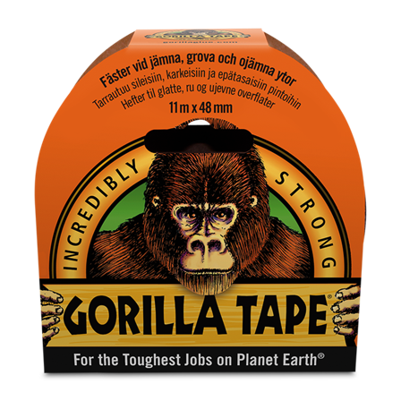 Gorilla Silvertejp Svart 48mm x 11m