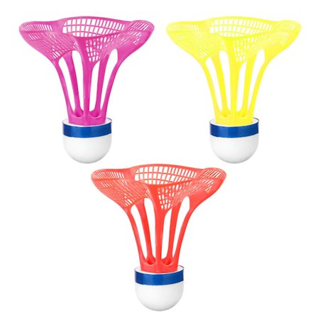 Utendørs Badminton Ball Plast Ball Sport Trening Øvelse Shuttlecocks Farge Badminton Ball