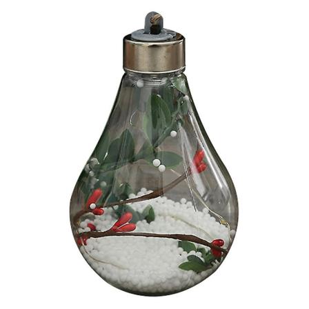 Led Transparent Julbollshänge Glödande