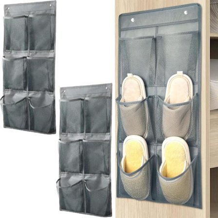 Hängande skohylla, hopfällbar skoförvaring för dörren, multifunktionell hängande skohållare, kompatibel med husbil, sovrum, vardagsrum