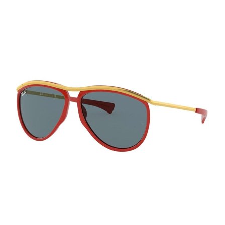 Ray-Ban Aviator Olympian - RB2219 1243R5 5913 i Rød Metal