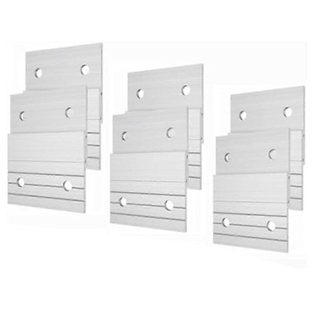 6 Par Z-Klämmor Fransk List Bildhängare Aluminium Fransk List Hängare Bildhängare Väggmontering Spegelhängning