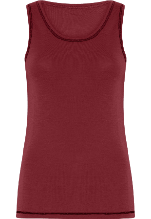 Dovre 100% Merinoull, Topp Med Breda Remmar, Blå Linnen Dam Röd XXL