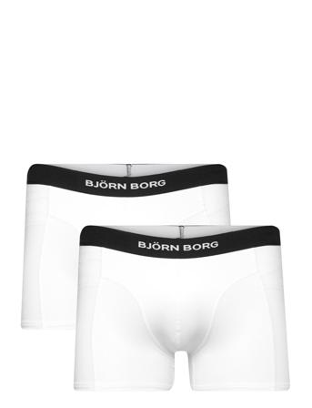 Premium Cotton Stretch Boxer 2P White Björn Borg