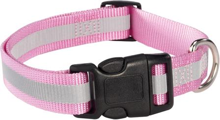 GG Reflexhalsband - Rosa - Scarfes, Charms & Halsbandssmycken, Draglinor, Läder- & Textilhalsband på Doggie.se