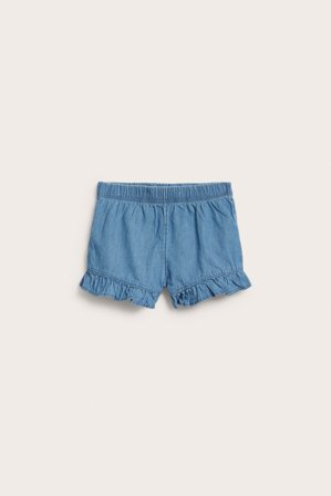 Kappahl | Jeansshorts med volangkant Lys denim 92 | Lys denim