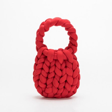 Handväskor för kvinnor Tjockt rep vävt RÖD