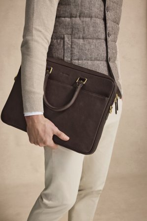 John Henric Men's Braune Laptoptasche Size Onesize