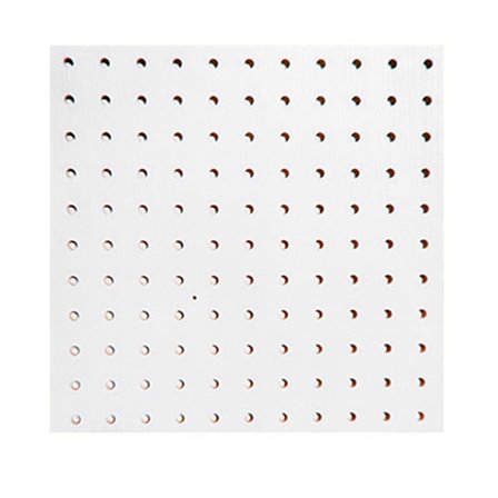 100 Spoler Sytrådsholder Vægmonteret Sytråd Peg Board Pegboard Vægorganisator med 25 Træpinde Hvid 300x300mm 1 Lag