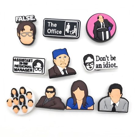 10 st The Office American Tv Series Nya Coros Skor Fibbia Dekor