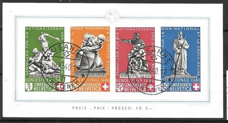 Schweiz 1940 - AFA 378 - Stemplet