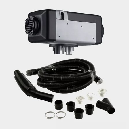 Diesellämmittin ilmajakojärjestelmällä Webasto Air Top 2000 STC, täydellinen paketti uuteen asennukseen, 12 V, 900 - 2000 W, 2 hyttiin