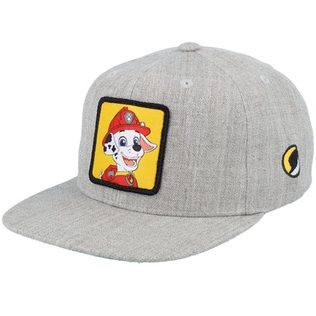 PAW Patrol - Grå snapback Keps - Kids Marshall Patch Heather Grey Snapback @ Hatstore
