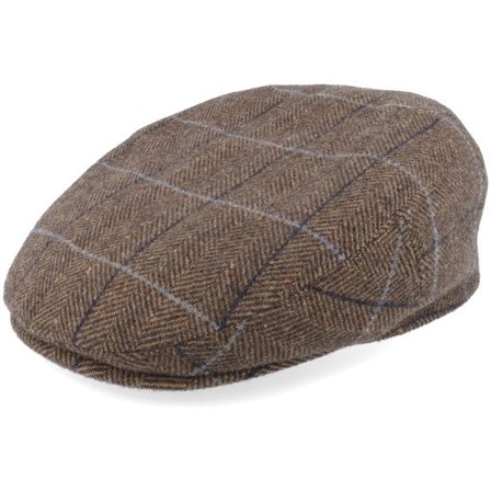 Stetson - Brun earflap Keps - Kent Wool Ef Brown Earflap Flatcap @ Hatstore