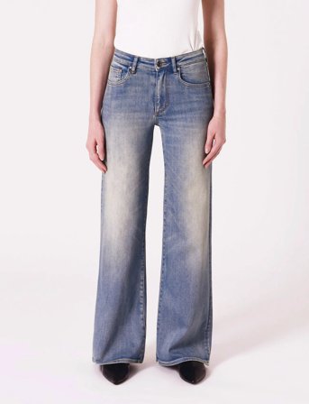 NEUW Eva Wide Easy Ridermid Vintage Indigo - Blue - 27 x 32